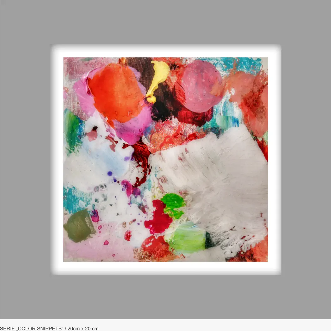 SERIE „COLOR SNIPPETS“ / 20cm x 20 cm