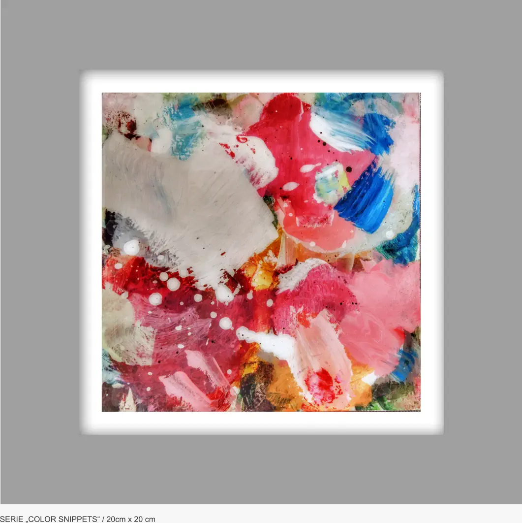 SERIE „COLOR SNIPPETS“ / 20cm x 20 cm