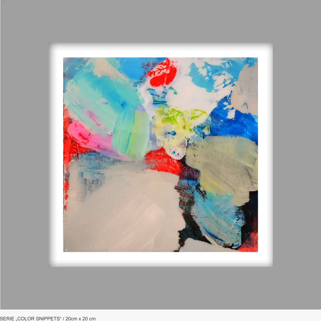 SERIE „COLOR SNIPPETS“ / 20cm x 20 cm