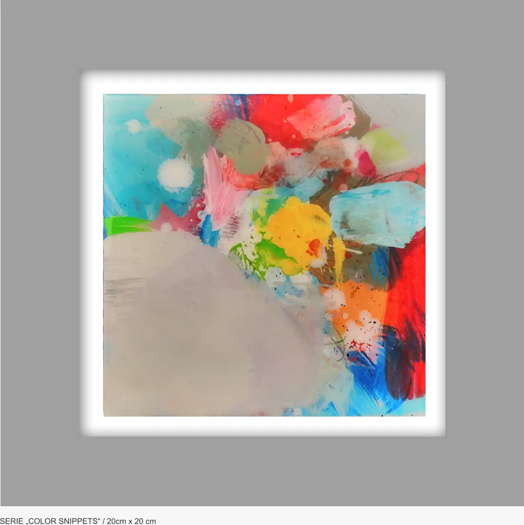 SERIE „COLOR SNIPPETS“ / 20cm x 20 cm