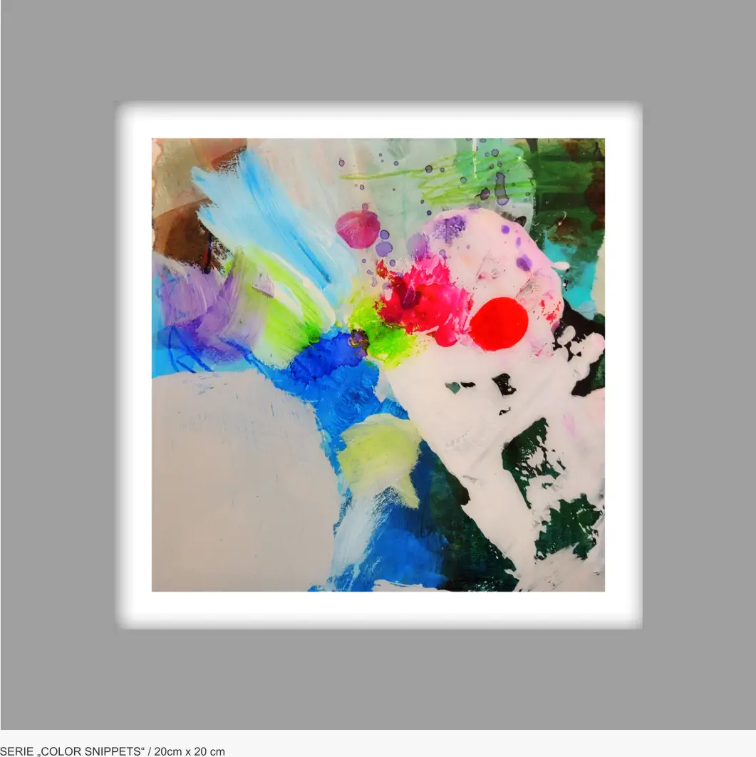 SERIE „COLOR SNIPPETS“ / 20cm x 20 cm