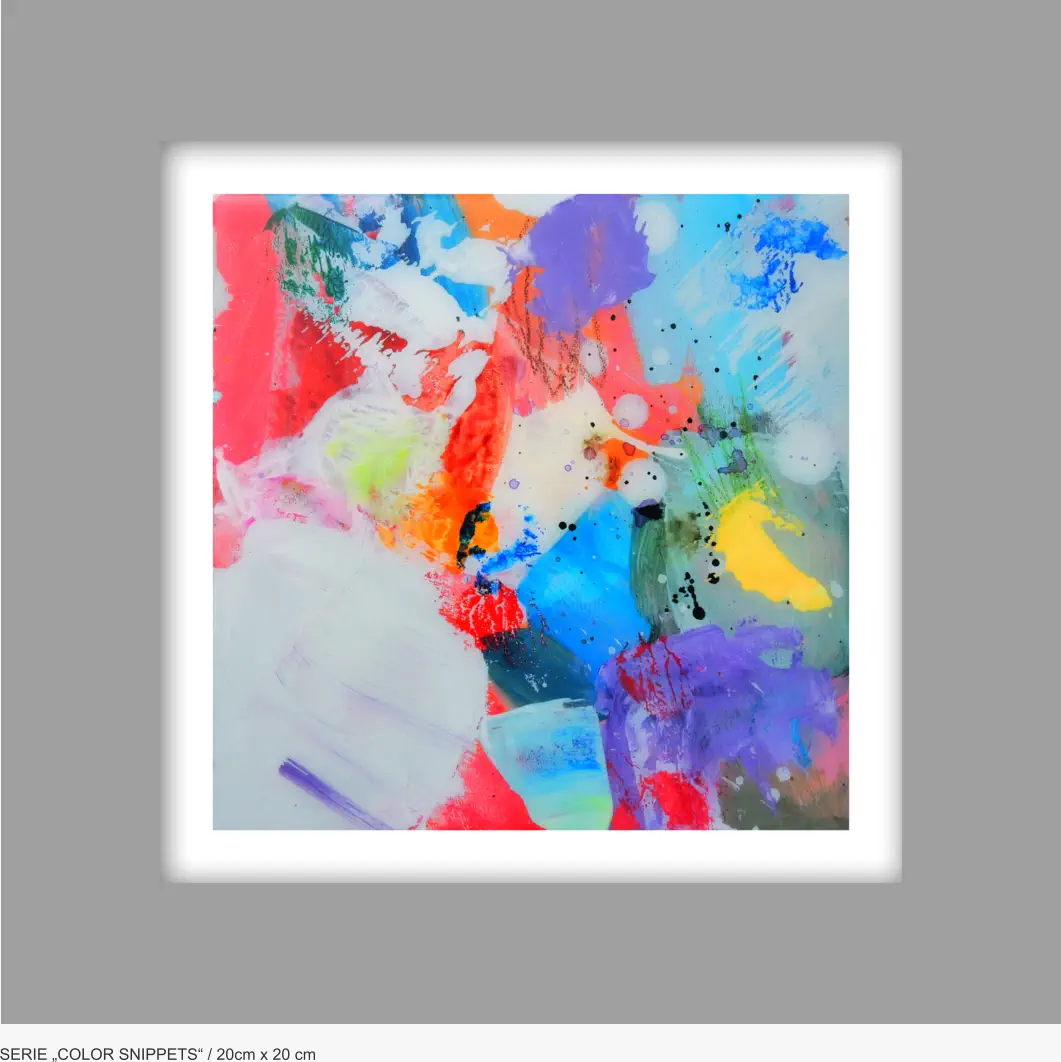 SERIE „COLOR SNIPPETS“ / 20cm x 20 cm