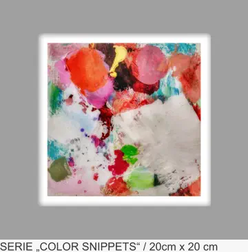 SERIE „COLOR SNIPPETS“ / 20cm x 20 cm