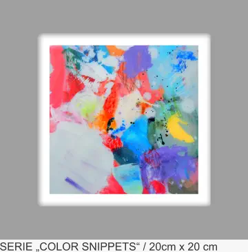 SERIE „COLOR SNIPPETS“ / 20cm x 20 cm